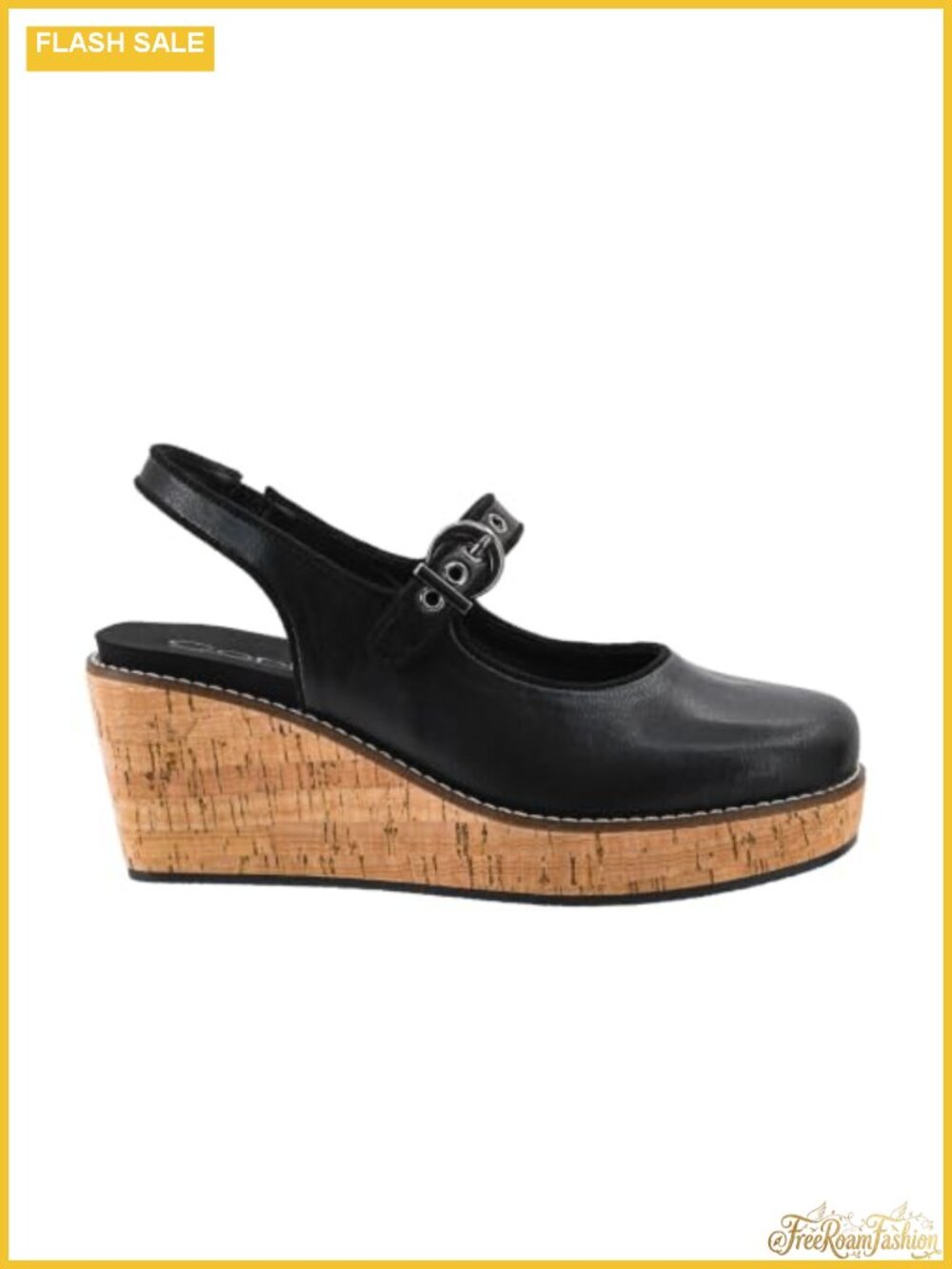 Womens Wedge Platform Heel Mary Jane Slingback 2.5 Inch EVA Cushioned